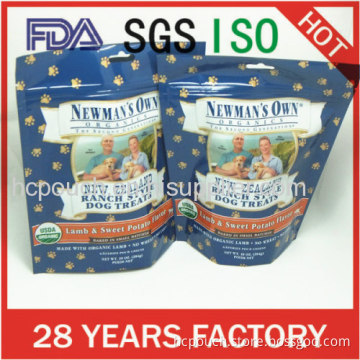 Printed Stand Up Foil Dog Food Packaging Bag 